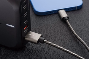 Kaabel USB A to Lightning Forcell F-Energy 2,4A 12W Metal 1 m C236 hõbedane