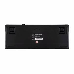 AULA Gasket F87 Pro klaviatuur must tsüaan sinine GrayWoodV4 RGB