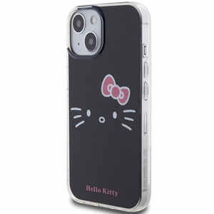 Hello Kitty IML Kitty Face чехол для iPhone 15 - чёрный