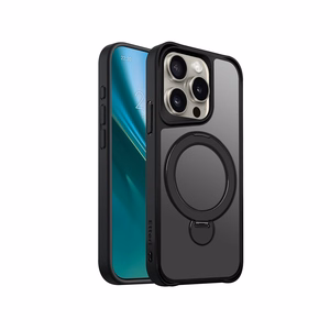 Etteri Matt Mag Ring ümbris jaoks iPhone 15 Pro 6,1" must