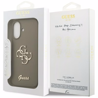 GUESS ümbris jaoks IPHONE 17 GUHCP17SSC4GSMW (Silicone W/ Big 4G Script) brown