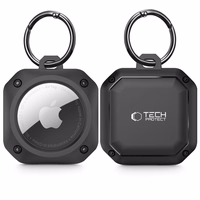 Tech-Protect Rough Pro Ümbris jaoks Apple AirTag with Ring - must