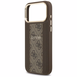 GUESS ümbris jaoks IPHONE 17 Pro Max compatible with MagSafe GUHMP17XPG4SEMCW (PU W/ 4G Stripe) brown