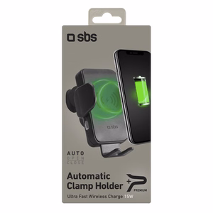 SBS TESUPWIR15WAUT smartphone hoidja koos wireless laadija jaoks air vent - must
