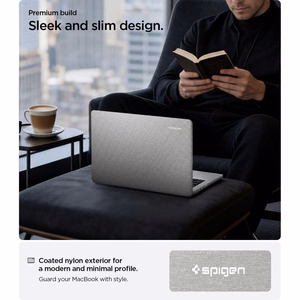 Spigen Urban Fit ümbris MacBook Pro 14" 2021 / 2023 / 2024 / 2025 / 2026 jaoks – hall