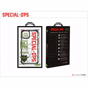 Element Special Ops X5 ümbris seadmele iPhone 14 Plus, Mil-Spec-kukkumiskaitsega, must ja suitsune