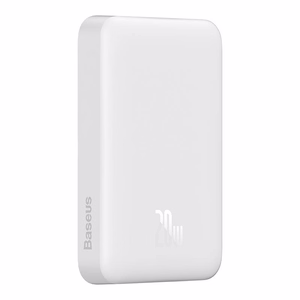 Powerbank Baseus Magnetic, 10000mAh, USB-C 20W, MagSafe (valge)
