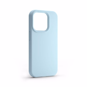 Etteri Силиконовый Mag чехол для iPhone 15 Pro Max 6,7" светло-голубой
