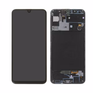 LCD Ekraan Ühildub Samsung A307 A30s Must koos Frame HQ