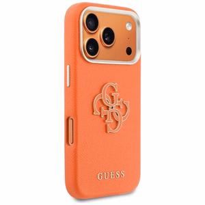 Guess FW vaigu logo ümbris iPhone 17 Pro jaoks - oranž
