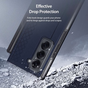 DUX DUCIS чехол BRIL с держателем для стилуса для SAMSUNG Z Fold SE/W25 синий