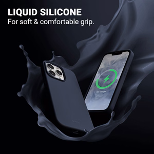 Crong Color Cover Magnetic ümbris seadmele iPhone 13 Pro Max, MagSafe'iga ühilduv, tumesinine