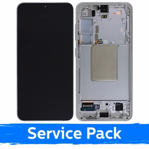 LCD ekraan ühilduv Samsung S921 S24 raamiga / Marble Grey / (Service Pack)