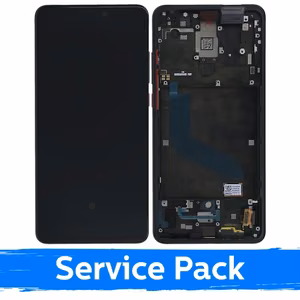 LCD ekraan Xiaomi Mi 9T (Mi 9T Pro) raamiga / Carbon Black / (Service Pack)