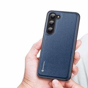 Dux Ducis Fino чехол Samsung Galaxy S23+ с силиконовой рамкой синий