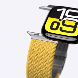Комплект из 2 ремешков AmazingThing Blend для Apple Watch 45/46/49 мм - жёлто-чёрный/чёрный