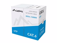LANBERG CABLE UTP CAT.6 305M WIRE CU hall