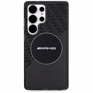 AMG läbipaistev Rhombs MagSafe Ümbris jaoks Samsung Galaxy S25 Ultra - must