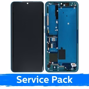 LCD ekraan ühilduv Xiaomi Mi Note 10 (Note 10 Pro / Note 10 Lite) raamiga / Aurora Green / (Service Pack)