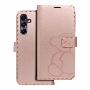 MEZZO Book ümbris jaoks SAMSUNG A16 5G teddy bear rose kuldne