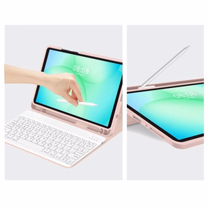 Tech-Protect SC Pen Ümbris jaoks Samsung Galaxy Tab A9 / A11 8.7 X110 / X115 / X133 / X135 - roosa