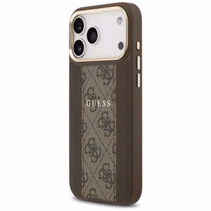 GUESS ümbris jaoks IPHONE 17 Pro Max compatible with MagSafe GUHMP17XPG4SEMCW (PU W/ 4G Stripe) brown