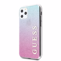 Guess GUHCN65PCUGLPBL iPhone 11 Pro Max roosa sinine/roosa sinine kõva ümbris Glitter Gradient