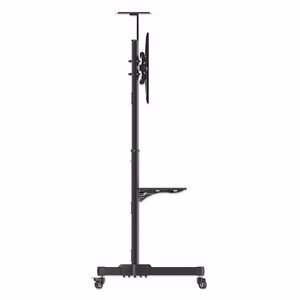 Manhattan TV ja monitori ratastega alus 1 ekraanile, 37–65", must, VESA 200x200–600x400 mm, maks. 40 kg