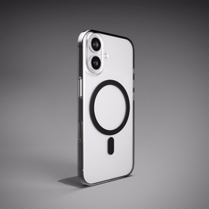 Puro Lite Mag TPU+PC Ümbris Compatible with MagSafe jaoks iPhone 17 - Läbipaistev with Must Ring