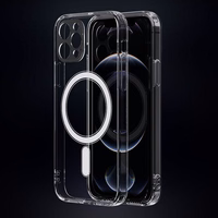 CLEAR MAG ÜMBRIS with camera protection compatible with MagSafe jaoks IPHONE 15 PRO läbipaistev