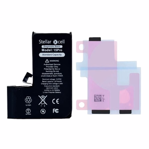 StellarXcell Diagnostic aku Apple iPhone 15 Pro jaoks, 3274 mAh (standardne mahutavus + kvaliteetne BMS-i koopia)