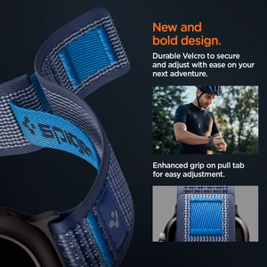 Spigen Athlex Air 2 rihm Apple Watch 8 / 9 / 10 / 11 / SE / Ultra (44 / 45 / 46 / 49 mm) tumesinine