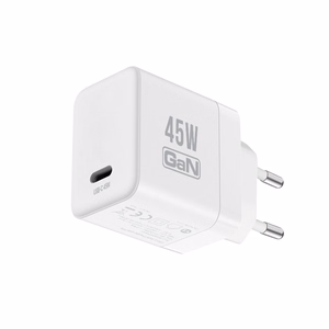 Crong Ultra Compact GaN USB-C seinalaadija, 45 W PD 3.0, PPS, valge