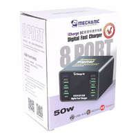 MECHANIC iCharge 8C 8-Port DC Power Supply PD QC3.0