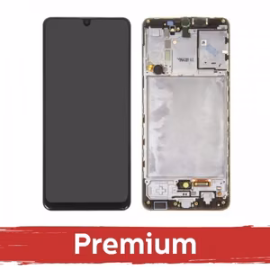 LCD Ekraan Ühildub Samsung A315 A31 Must koos frame OEM