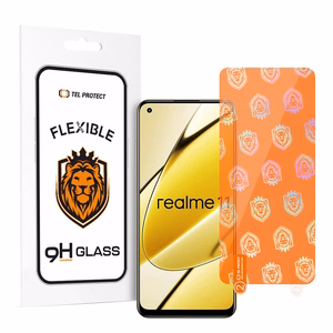 Tel Protect Best Flexible Hybrid Tempered Glass for REALME 11/13