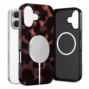 Tech-Protect Lamano MagSafe ümbris jaoks iPhone 16 - must and punane