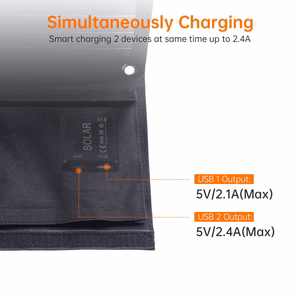 Päikeseenergia reisilaadija Choetech SC005 22W 2.4A