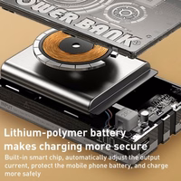 Akupank WK Design "WP-331" Must 10000mAh (Juhtmevaba Charge 15W / PD 20W / QC3.0 22.5W)