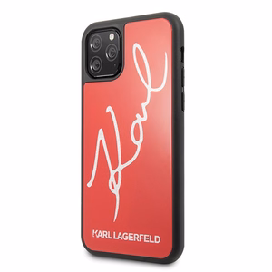 Karl Lagerfeld Signature Glitter чехол для iPhone 11 Pro - Красный