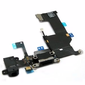 Flex iPhone 5G heli- ja laadimispesa must ORG