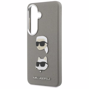 Karl Lagerfeld ümbris Saffiano Double Heads Metal Samsung Galaxy S26 hõbedane