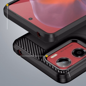 Tech-Protect TPUCarbon Ümbris jaoks Motorola Moto G05 / E15 - Must