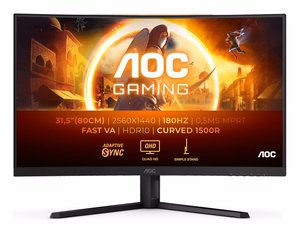 AOC G4 CQ32G4VE arvutimonitor 80 cm (31.5") 2560 x 1440 pikslit Quad HD LCD must, hall