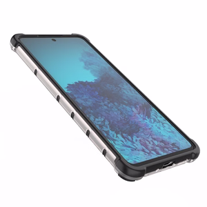 Samsung Galaxy A73 sinisele Samsung Galaxy A73-le mõeldud geelraamiga soomustatud kaane