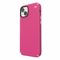 Speck Presidio2 Pro - Antibacterial iPhone 15 Plus / 14 Plus ümbris (Digitalpink / Blossompink / valge)