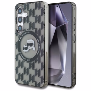 KARL LAGERFELD ümbris jaoks SAMSUNG S25 KLHMS25SHMCKMHK (Magnetic IML Metal Monogram KC Heads) must