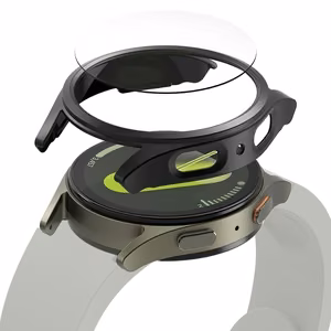 Ringke Slim & Tempered Glass ümbrise ja klaasi komplekt Samsung Galaxy Watch 7 44mm jaoks – must