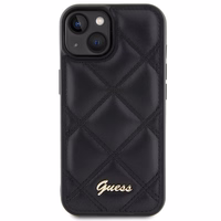 Guess Quilted Metal Logo ümbris jaoks iPhone 15 - must