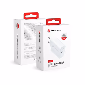 Laadija Forcell (2xUSB-C 3A 35W) valge